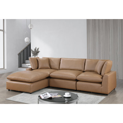 Sefy 2 - Piece Vegan Leather Sectional -  Red Barrel StudioÂ®, 0E119CB6F4AF4A92A3E0F7AF2C8B77C3