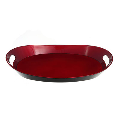Mercer41 Aerend Porcelain Plastic Stainless Steel Tray Serving Dish