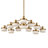 Uttermost Wedge 12 Lt LED Brass Chandelier