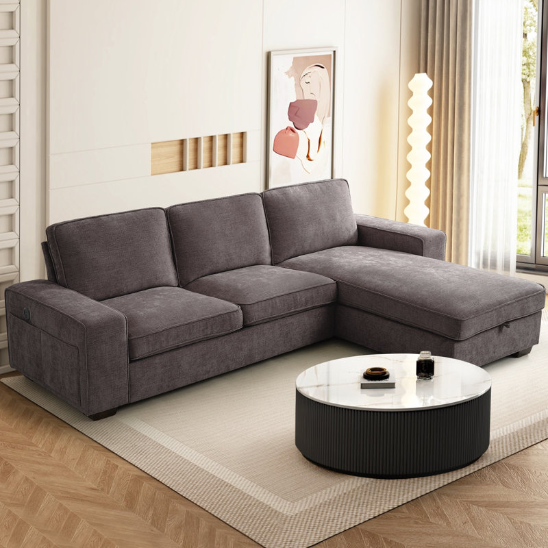 3 Seater Chenille Sectional