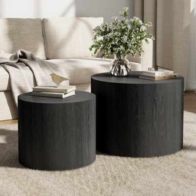 19.7" Round Nesting Coffee Table Set