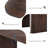 62 Inch Table - Set for 6-8 People, Wooden Kitchen Table with Grille Design, Suitable for Home, Office, Living Room-1149069251