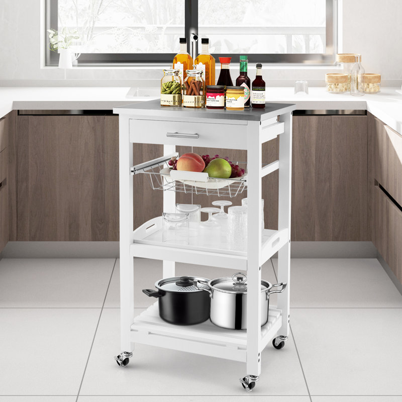 Amat Bar Cart, White