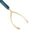 Christmas Wishbone Golden Ornament