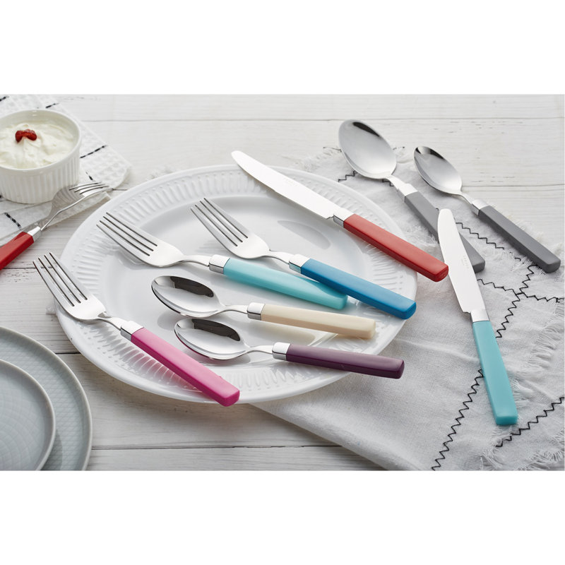 ANNOVA Stainless Steel Flatware Set - Service for 4, Gray