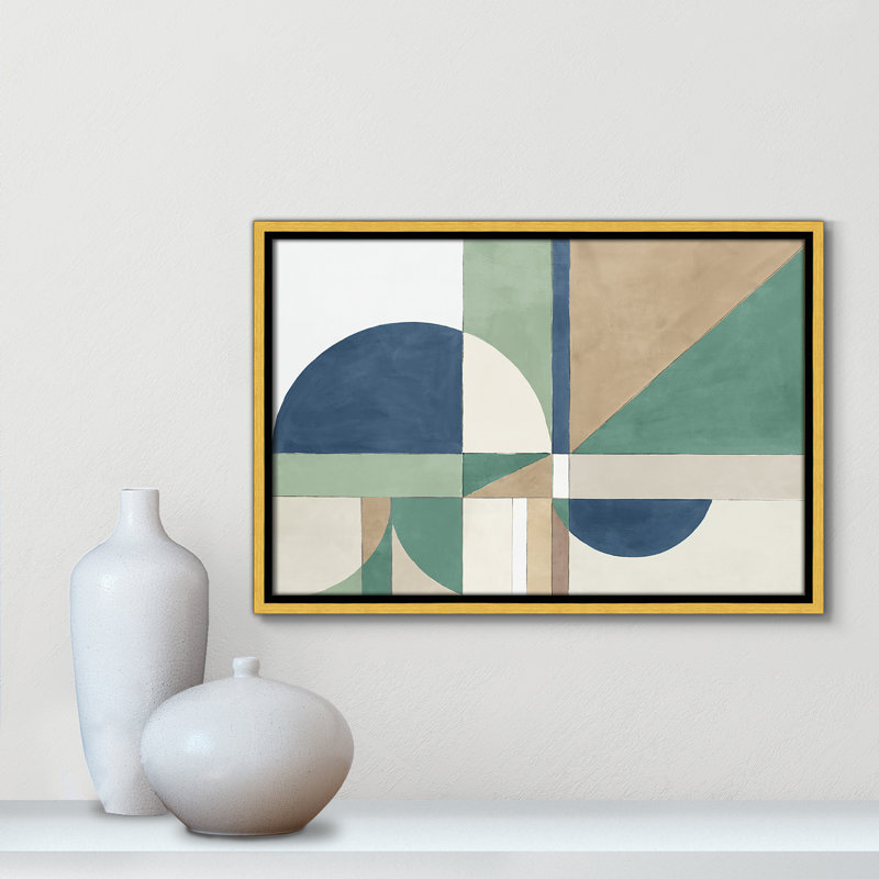 Floater Frame Canvas, 13.5" H x 19.5" W x 2" D, Gold Framed