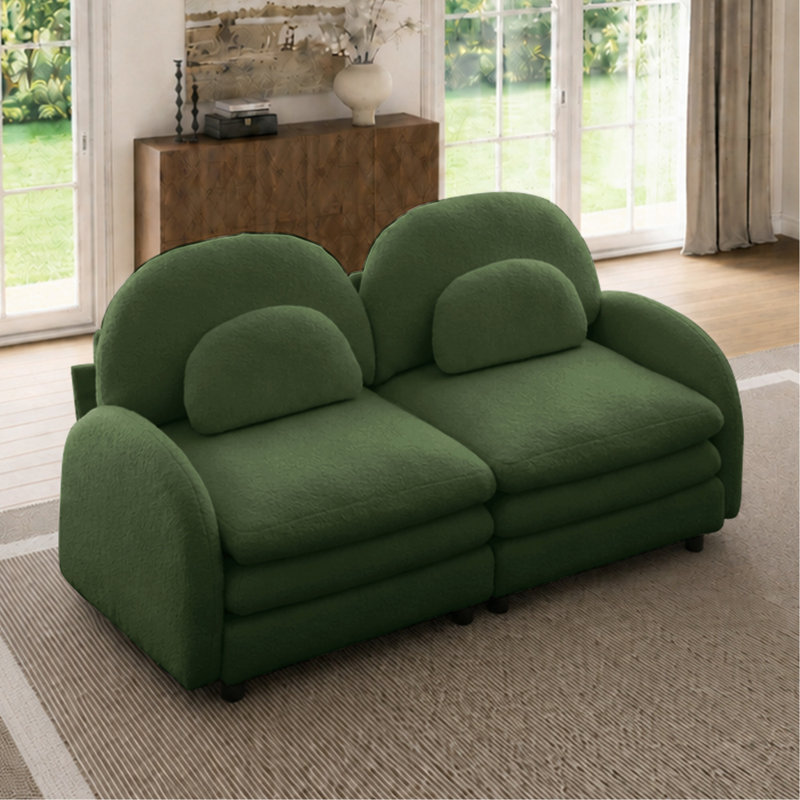 Canapé-lit Teddy, 68.52", Green