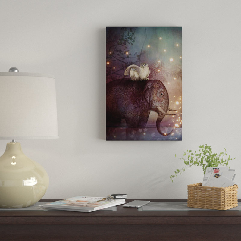 « through through the night » par catrin welz-stein, reproduction d’impression sur toile tendue, H 26 po x l 18 po x P 1,5 po