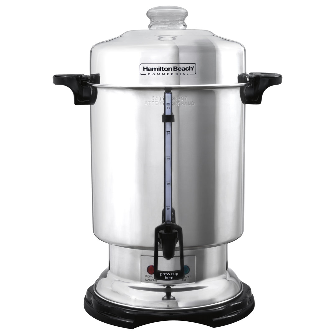 Hamilton Beach® Commercial 60-Cup Stainless Steel Coffee Urn & Hot Beverage Dispenser Hamilton Beach