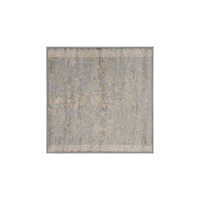 Machine Washable Gray Area Rug GSIX03597