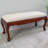 Polyester Blend Upholstered Bench