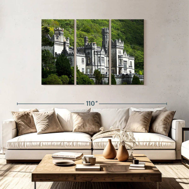 Historic Kylemore Abbey, 48" H x 74" W