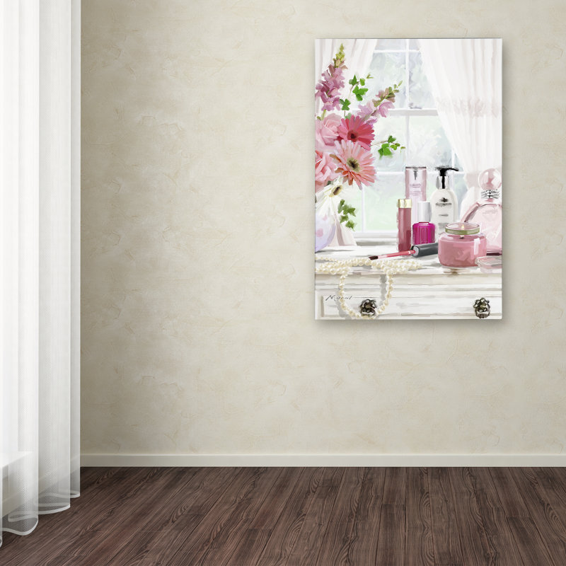 Armand 'Dressing Table' Print on Canvas, 19" H x 12" W x 2" D