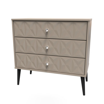 Carnlea 77cm W 3 - Drawer Chest of Drawers