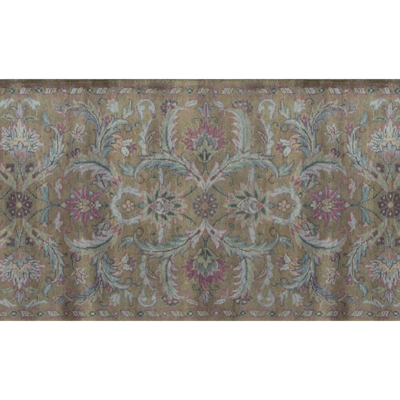 Wool Damask Area Rug
