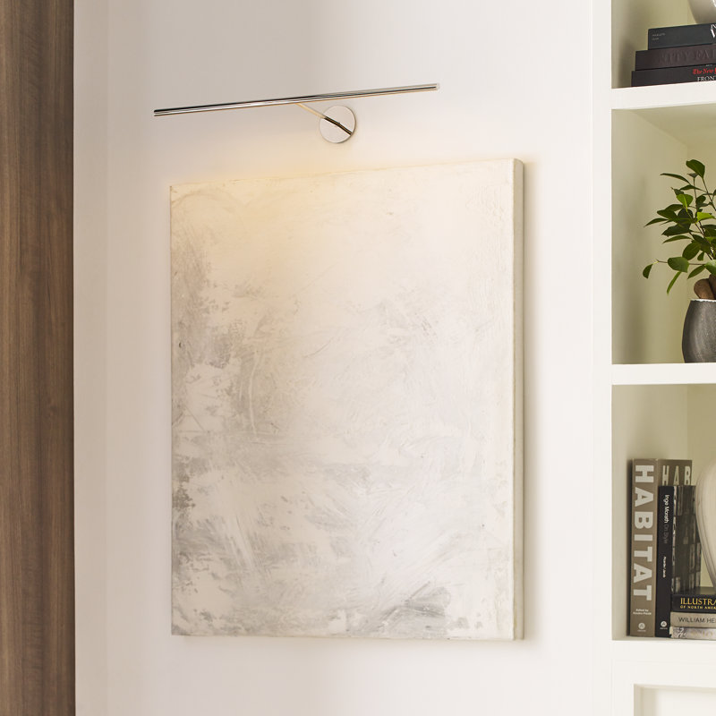 Plural Dimmable LED Wall Mounted Picture Light, Natural Brass