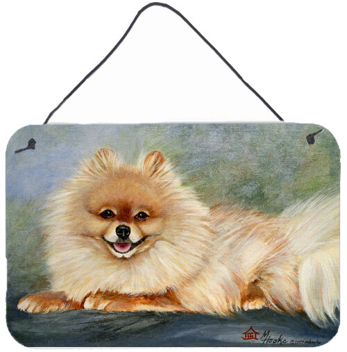 Caroline's Treasures Pomeranian Full Body By Martha Hooks Painting 