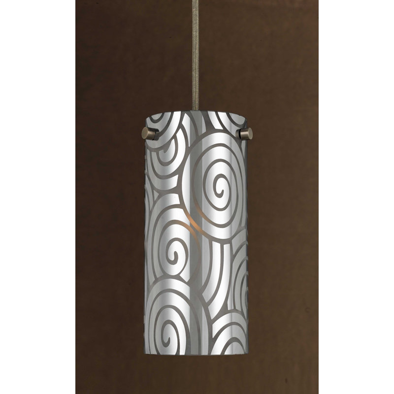 Modern Metal Pendant Light with Rust Finish for Home 7.4"H