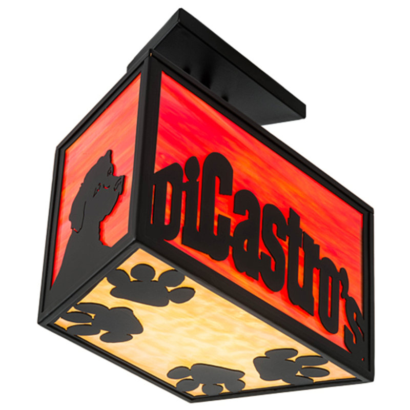 Aakifah Glass Semi Flush Mount