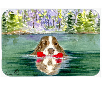 Caroline's Treasures Springer Spaniel Glass Cutting Board