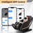 4D Full Body Massage Chair Zero Gravity With Auto Leg Extension App Control SL Track Shiatsu  Heated Recliner Black
