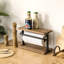 Metal and Wood Paper Towel Holder