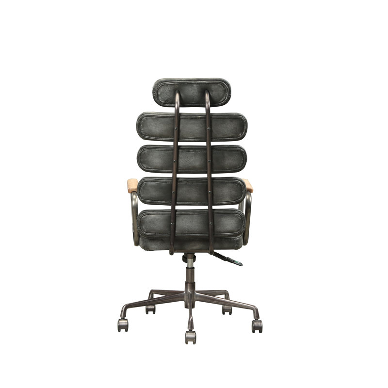 Chaise de bureau Calan, Noir + gris, Black+ Gray