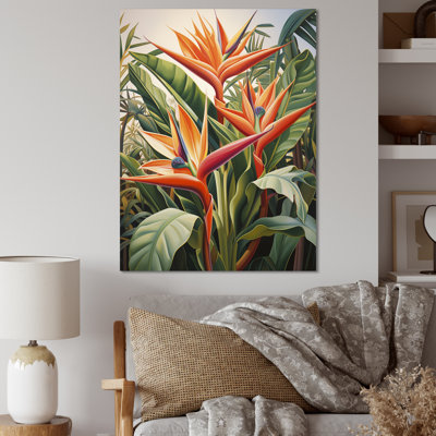 Oiseaux de paradis fleurs tropicales I - Oiseaux de paradis, impressions sur toile