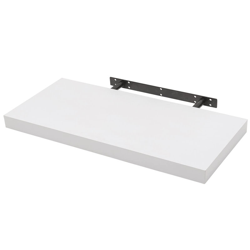 Derrance Floating Shelf, White, 3.8cm H x 90cm W x 22.9cm D