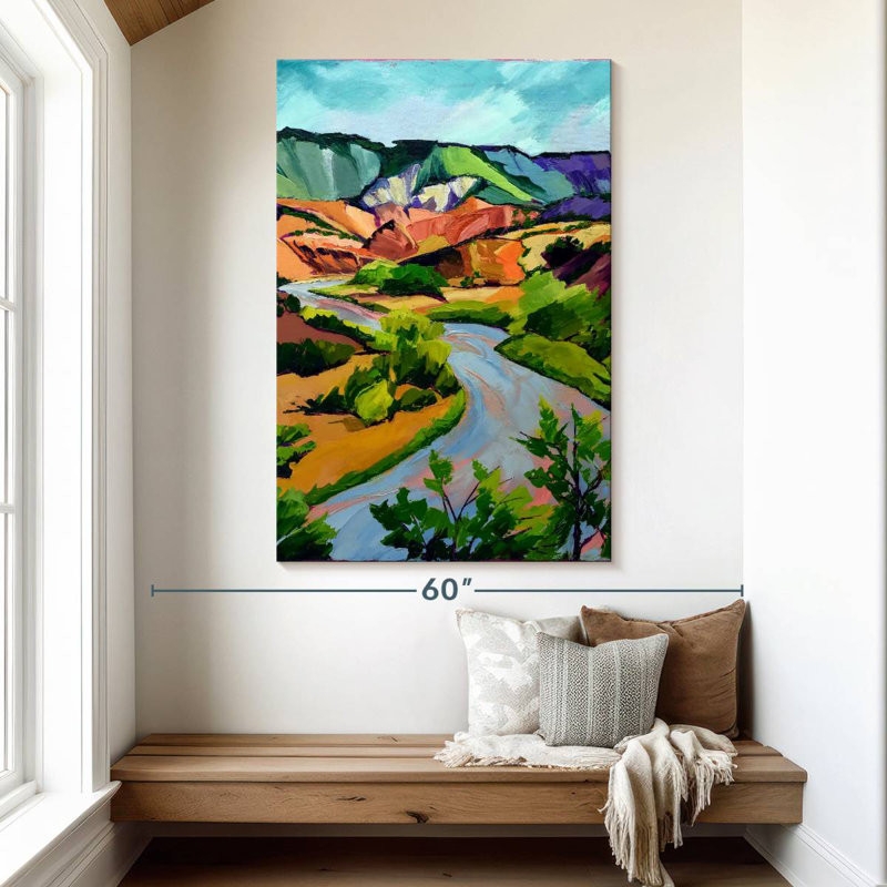Paysage de Hannes, Nouveau-Mexique, H 51 po x l 34 po
