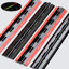 4x Black Acrylic Piano Hinges 300 mm, Self-Adhesive, No Glue Required