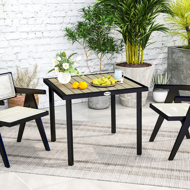 Square 4 - Person 86Cm L Outdoor Table, Brown