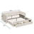 Upholstered Extendable Daybed With Trundle And Drawers-747517455