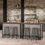 Rustic Industrial Bar Stools with Metal Frame Kitchen Furniture Chair Dining-1322726560