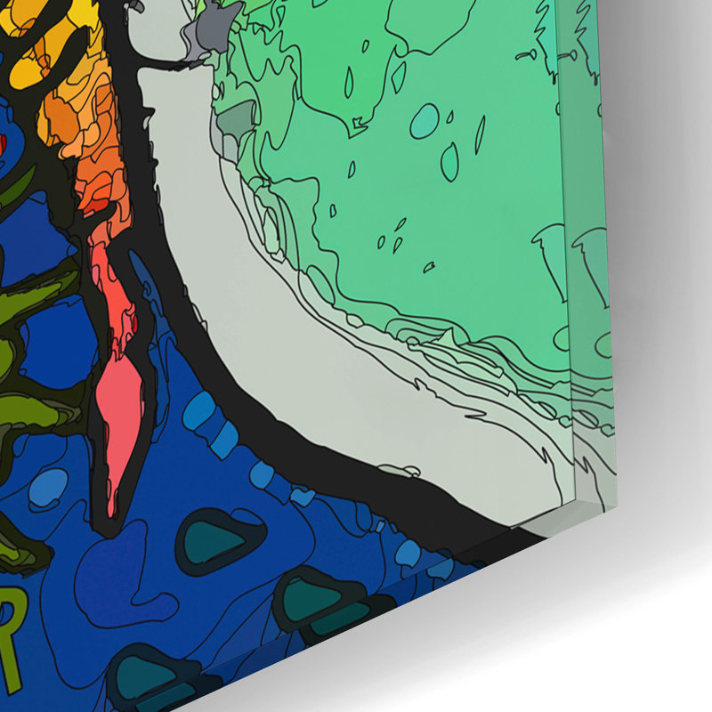 Winston Porter «Poise» par Dean Russo Studios, art mural en verre acrylique, ACR-40084, H 12 po x l 16 po x P 0,13 po