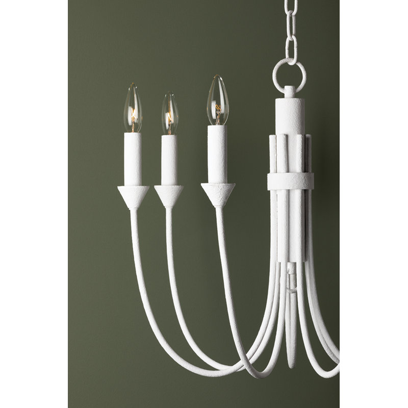 Cate 7 - Light Chandelier, Gesso White
