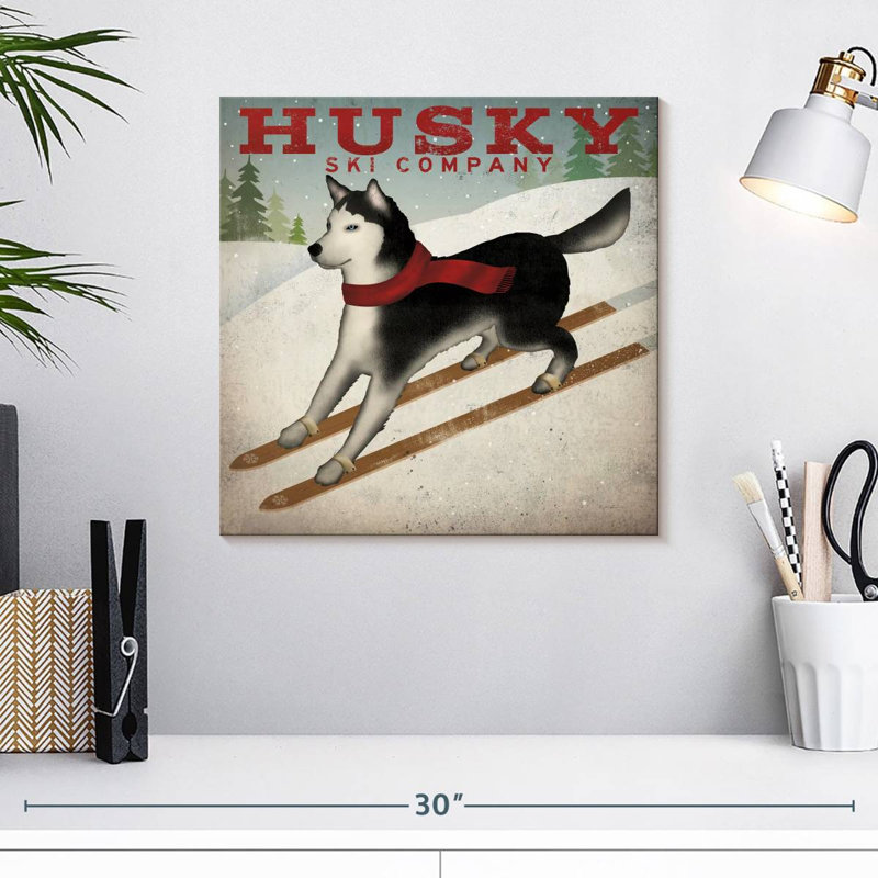 Crowle Husky Ski Company, H 16 po x l 16 po
