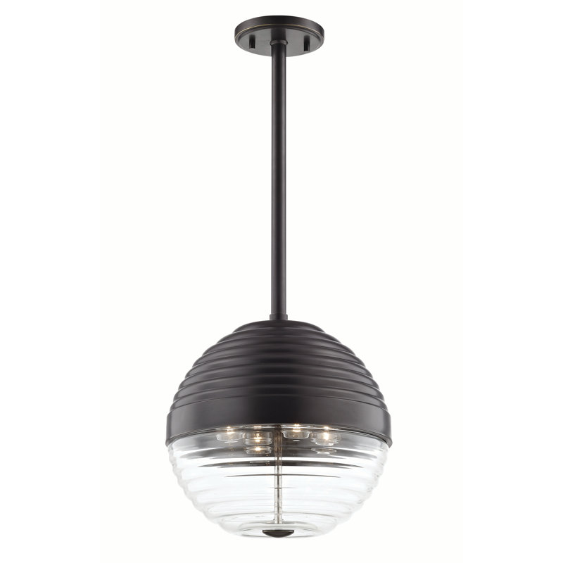 Lustre en globe à 4 lumières Easton, Bronze vieilli