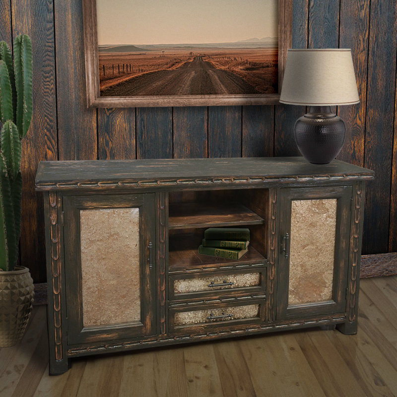 Console en bois massif 64 po Cimarron