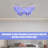 Modern Butterfly-shaped Flush Mount Lamp Crystal Ceiling Light-278102920