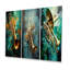 Trombone Tribute Jazzed Jade - ensemble d'art mural en métal 3 pièces-979447249