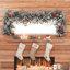 2 pièces de guirlande de perles de Noël en bois, perles de ferme de Noël, arbre de Noël, décor de ferme, guirlande de bohème rustique, décorations de bohème rétro pour fournitures de décoration de Noël
