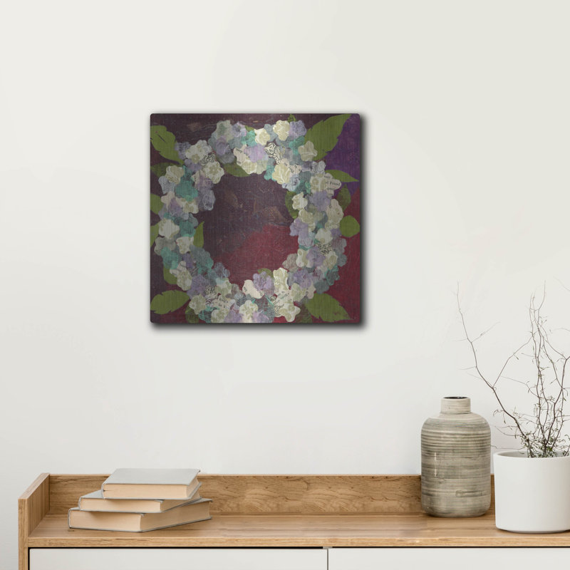  «Winter Wreath» par Jeri Hauth, art mural en métal, 12 po x 12 po, H 12 po x l 12 po
