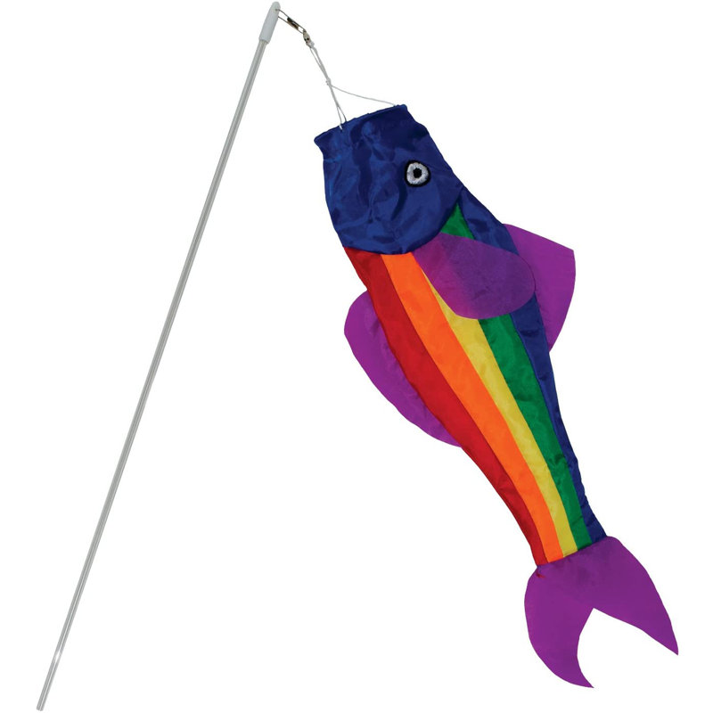 Truite arc-en-ciel 18 po sur baguette