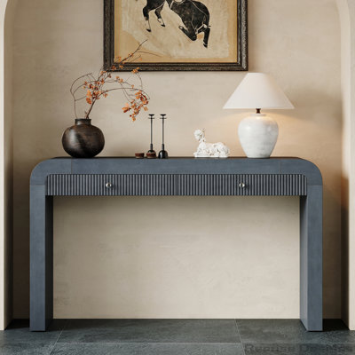 Entryway Table Console Table with Fluted Drawer Front