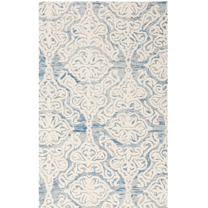 Tapis en laine touffeté à la main Davyan, Tapis de couloir 2 pi 3 po x 8 pi