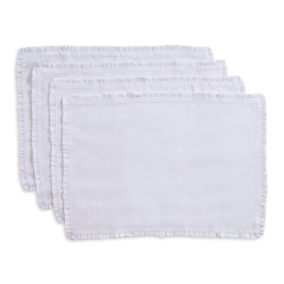 Juliette Ruffle - 100% Pure Linen Placemats