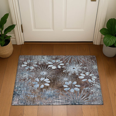Tapis floral lavable à la machine de qualité supérieure Mayfield AMF2225