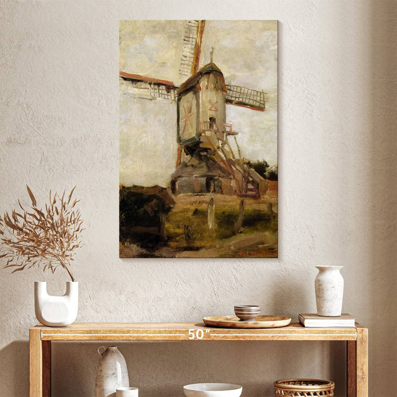 Poteau de poteau à Heeswijk vue arrière, H 39 po x l 26 po