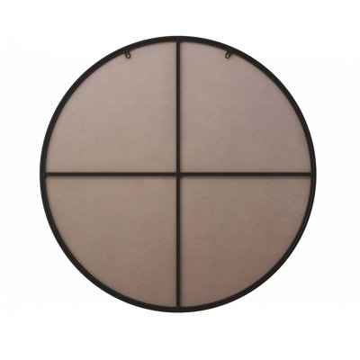 Wall Mounted Circular Mirror Metal Framed Mirror